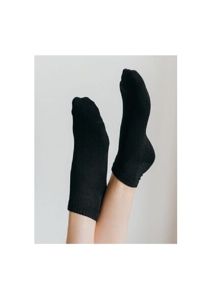Unisex Düz 5'li Patik Çorap