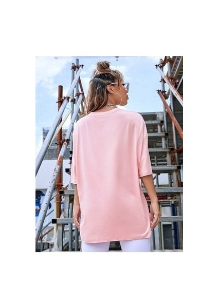 Bad Butterfly Baskılı Oversize T-Shirt Salaş Boyfirend
