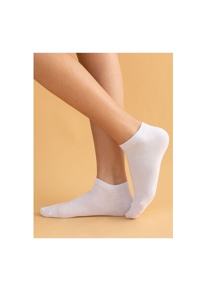 Unisex Düz 5'li Patik Çorap