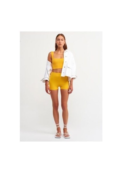 Oranj Askılı Crop Top modelleri
