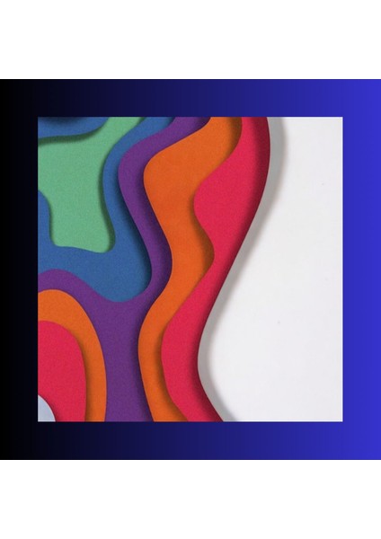 3D Lazer Kesim Mukkava Renkli Siluet Duvar Dekoru - 30X30 cm Çerçeveli