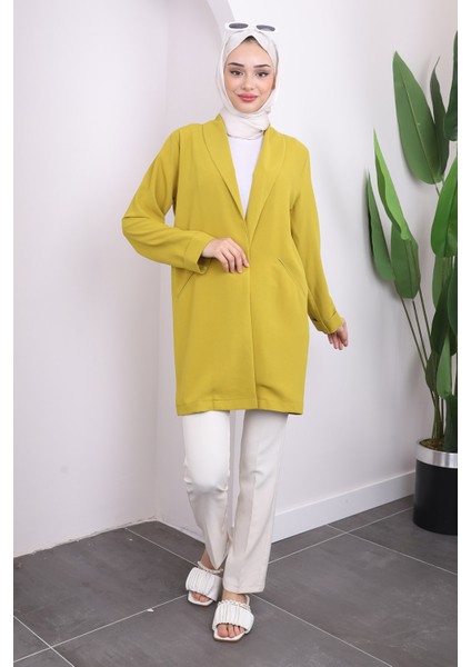 Yağ Yeşili Cepli Duble Kol Ceket fiyatları