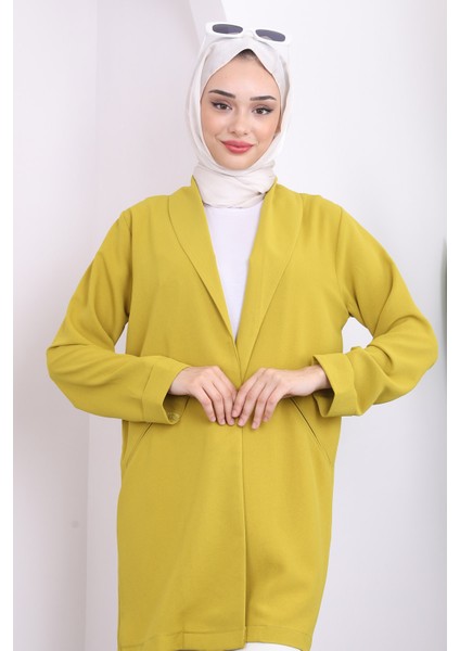 Yağ Yeşili Cepli Duble Kol Ceket fırsatları