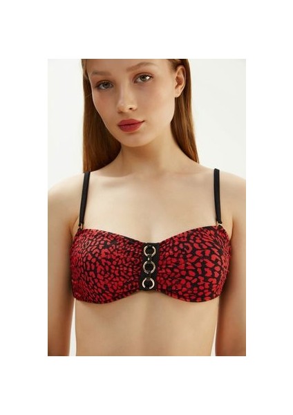 Kırmızı 2038ESBK Straplez Bikini Tk. modelleri