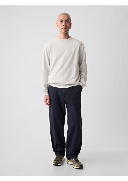 Erkek Lacivert Gapflex Modern Khaki Baggy Pantolon