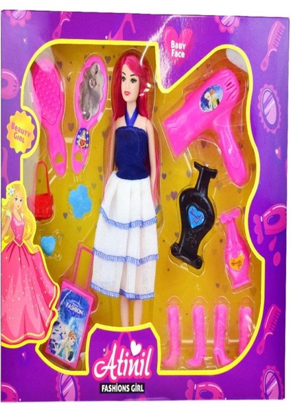 Atinil Fön Bavullu Bebek KMB-916