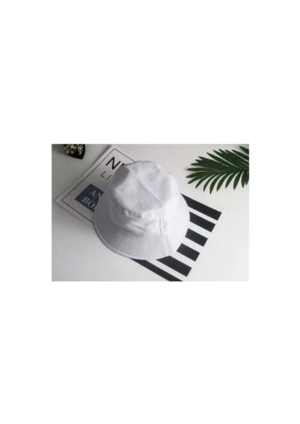 Düz Beyaz Yazlık Şık Kova Şapka Balıkçı Şapka Bucket Hat fiyatları