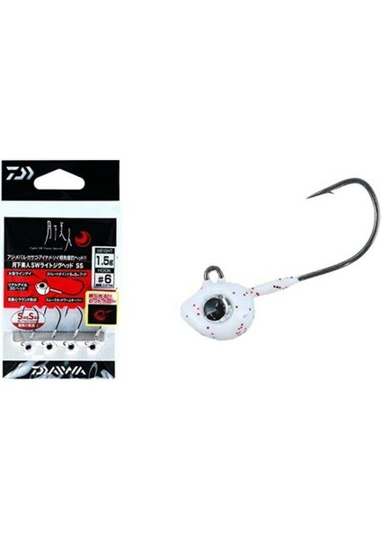 Gekkabijin Sw Light Jig Head Ss Red Glow 2.5 gr #8