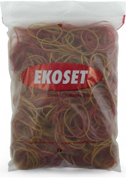 500 Adet Sarı Kırmızı Para Lastiği 70 mm