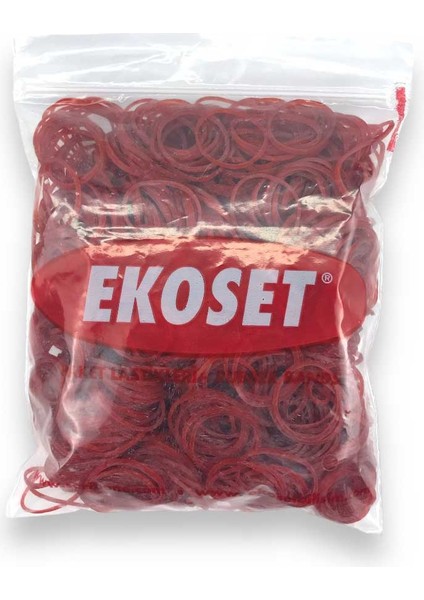 500 Adet Kırmızı Küçük Paket Lastiği 40 mm