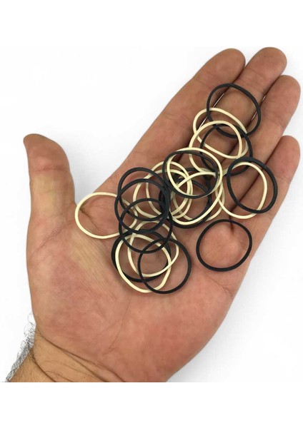 1000 Adet Küçük Paket Lastiği Siyah Beyaz 40 mm fiyatları