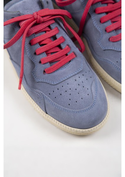 Zeus Erkek Deri El Boyamalı Bağcık Ve Iki Yedek Bağcıklı Açık Mavi Sneakers fırsatları