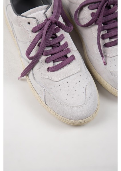 Zeus Erkek Deri El Boyamalı Bağcık Ve Iki Yedek Bağcıklı Beyaz Sneakers fırsatları