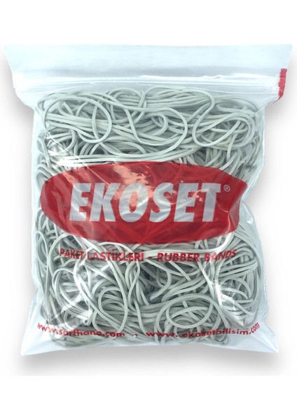 120 mm Büyük Boy Beyaz Paket Lastiği 200 Adet