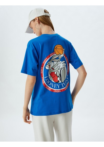 Bugs Bunny Oversize Tişört Baskılı Lisanslı