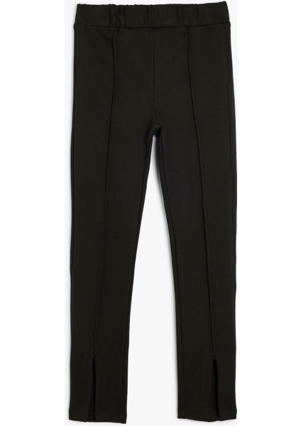 Basic Tayt Beli Lastikli Dikiş Detaylı