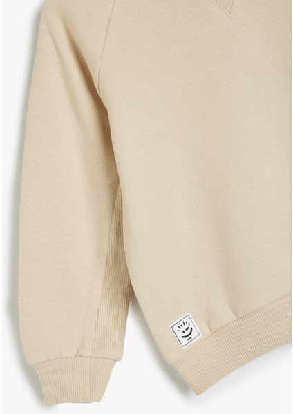 Basic Sweat Uzun Kollu Şardonlu Pamuklu modelleri