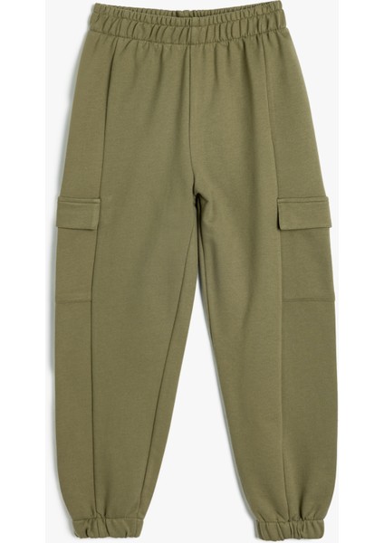 Basic Kargo Jogger Eşofman Altı Cepli Beli Lastikli