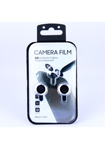 iPhone 11 Metalik Lens Gümüş