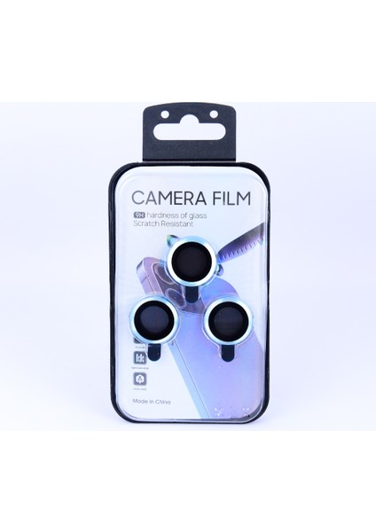 iPhone 13 Pro 13 Promax Metalik Lens Mavi