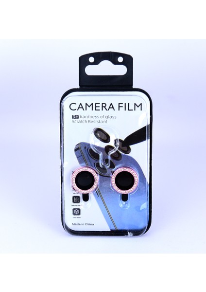 iPhone 15 15 Plus Dıamond Lens Pembe