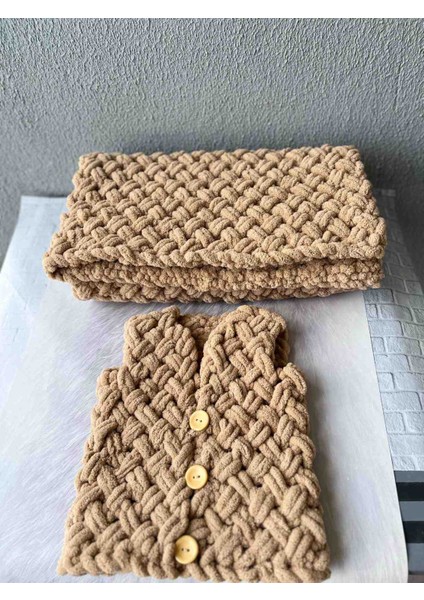 Bebek Battaniye Yelek Seti