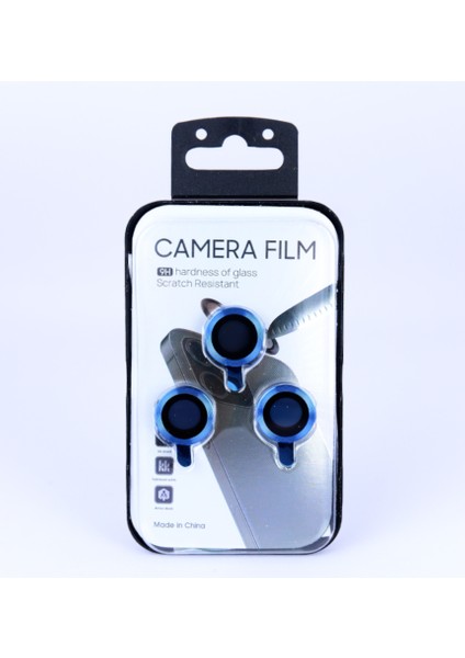 iPhone 12 Promax Metalik Lens Mavi