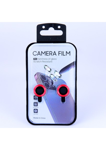 iPhone 11 Metalik Lens Kırmızı