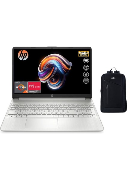 Hp 15S-EQ2000NT Amd Ryzen 7 5700U 16GB 2tb SSD Windows 11 Pro 15.6" Fhd Taşınabilir Bilgisayar 4H0J2EA+AIRA Çanta