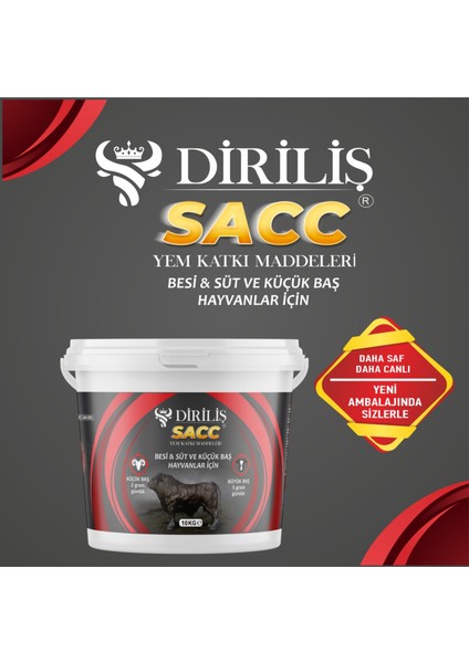 Sacc Saf Canlı Maya Yem Katkı 10 kg