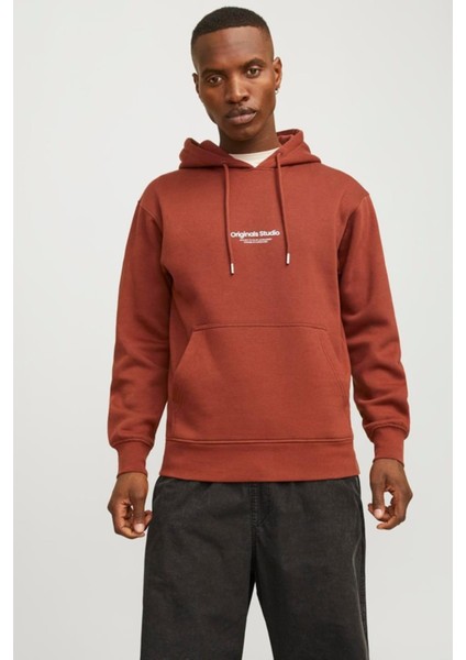 Jack & Jones Jorvesterbro Sweat Hood Noos 12241687 Kiremit