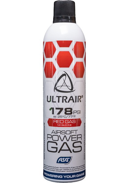 Asg Airsoft Red Gas Yüksek Güçlü 570ML 178 Psı