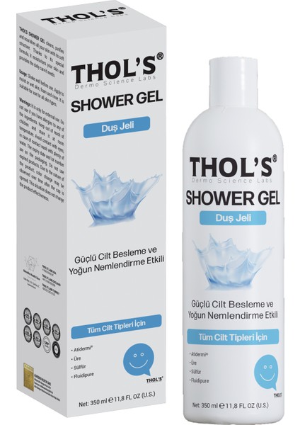 SHOWER GEL (TB33) Duş Jeli - 350 ml  Güçlü Cilt Besleme ve Yoğun Nemlendirme Etkili Duş Jeli