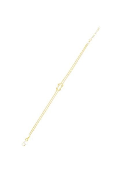 Aşk ve Sevgi Düğümü Model Altın Kaplama Gümüş Italyan Bileklik fiyatları