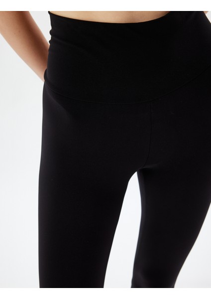 Basic Spor Tayt Yüksek Bel Skinny Fit