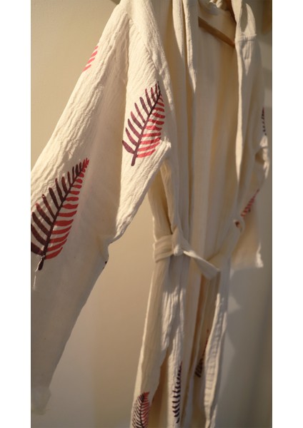 Aquatolıa Müslin Yapraklı Bornoz -Pamuklu- Kapşonlu - Unise x Bornoz fiyatları