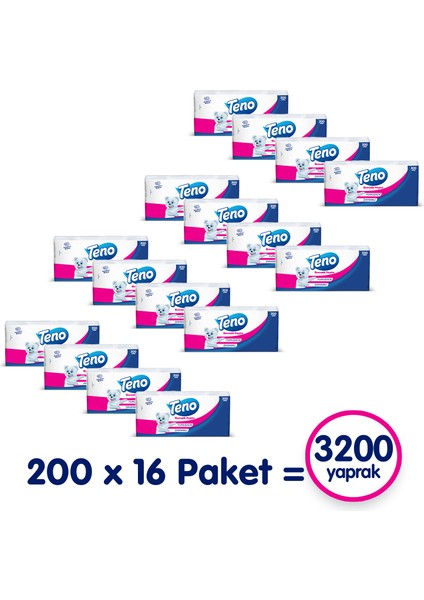 Peçete 200'LÜ (16 Paket x 200 Yaprak)