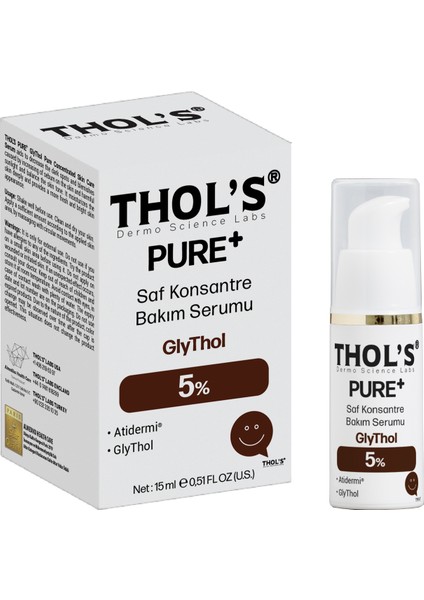 PURE+ GlyThol 5% - 15 ml (TB74) Bakım Serumu