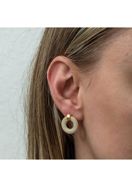 Gümüş Halka Gold Kadın Küpe modelleri