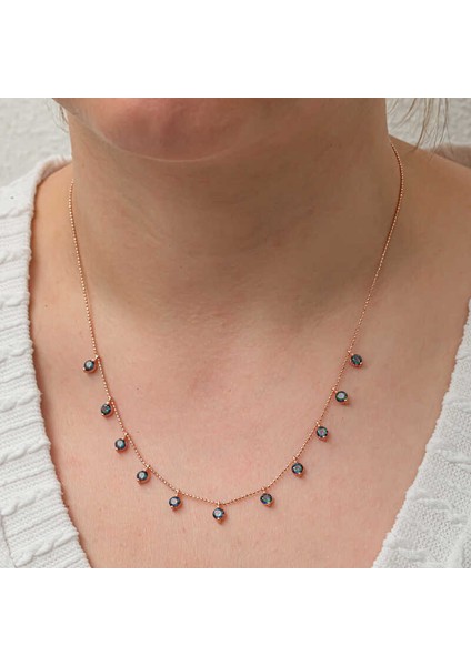 Gümüş Mistik Topaz Taşlı Şans Kadın Kolye fiyatları