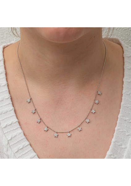 Gümüş Yıldız Şans Kadın Kolye fırsatları