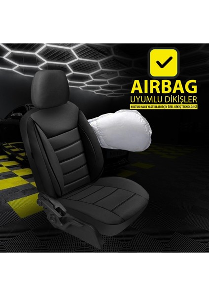 Renault Modus Uyumlu Lüks Oto,araba Tay Tüyü Koltuk Kılıfı Siyah fırsatları