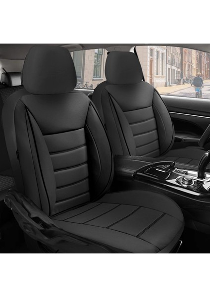Skoda Roomster Uyumlu Lüks Oto,araba Tay Tüyü Koltuk Kılıfı Siyah