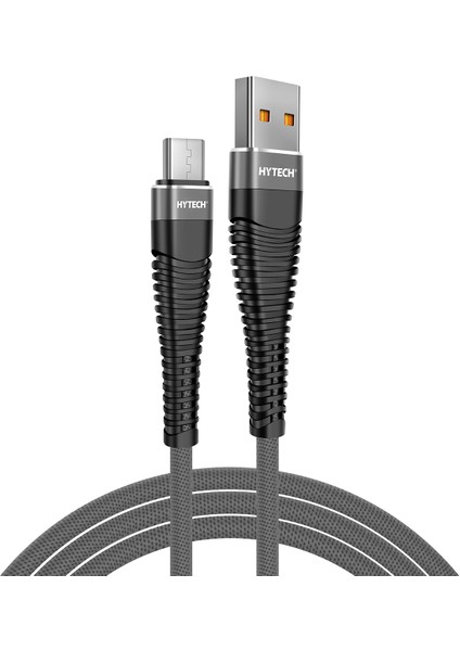 HY-X2252M 3A Micro USB 2mt Gri Data + Sarj Kablosu