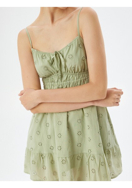 Mini Fisto Elbise Ip Askılı Gipeli Bağcık Detaylı indirimleri