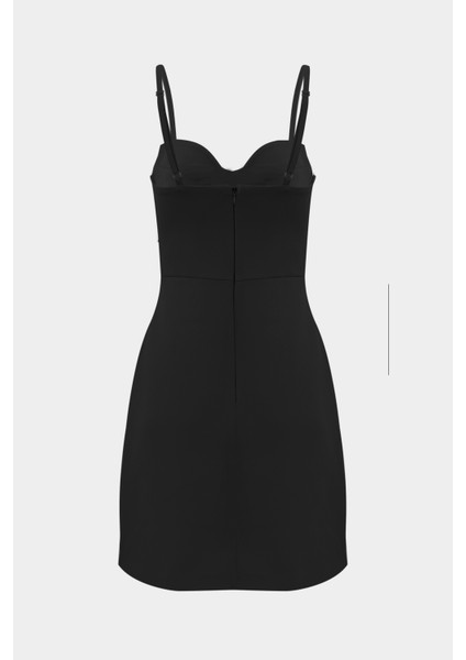 Premium Gül Detaylı Askılı Mini Kadın Elbise fiyatları