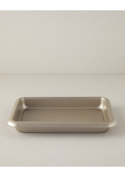 English Home Patisserie Tray Karbon Çelik Kek Kalıbı 37X27 cm Şampanya