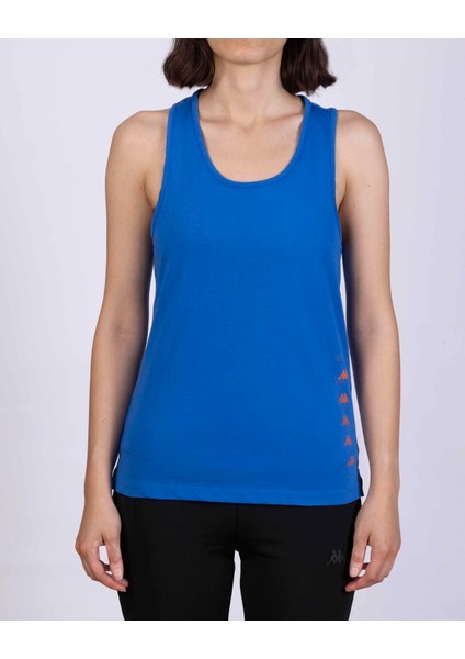 Survivor Woman Tank 2 Kadın Mavi-Turuncu Atlet