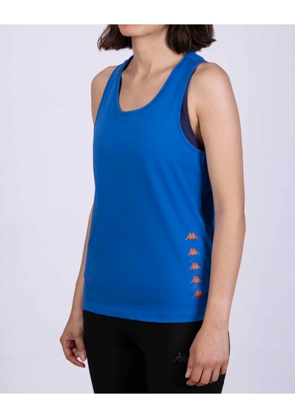 Survivor Woman Tank 2 Kadın Mavi-Turuncu Atlet