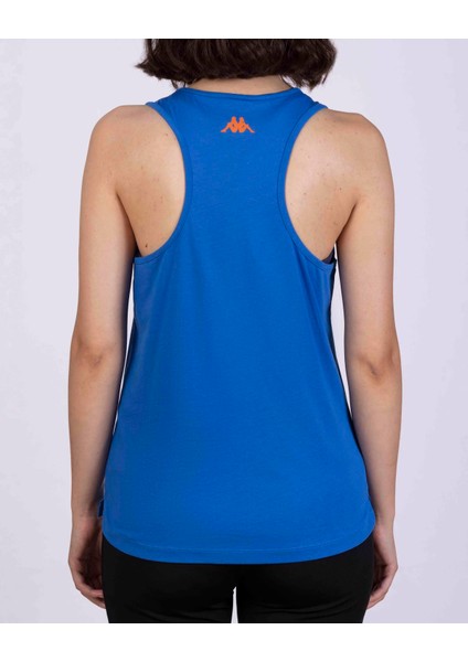 Survivor Woman Tank 2 Kadın Mavi-Turuncu Atlet